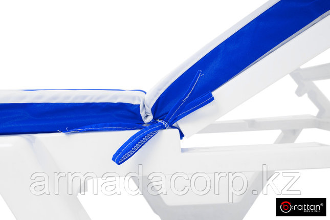 Матрац с вертикальной подушкой (бело-синий) Premium 710*570/1130*570мм, фото 3