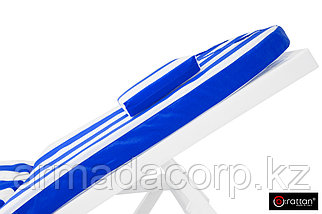 Матрац с вертикальной подушкой (бело-синий) Premium 710*570/1130*570мм, фото 5