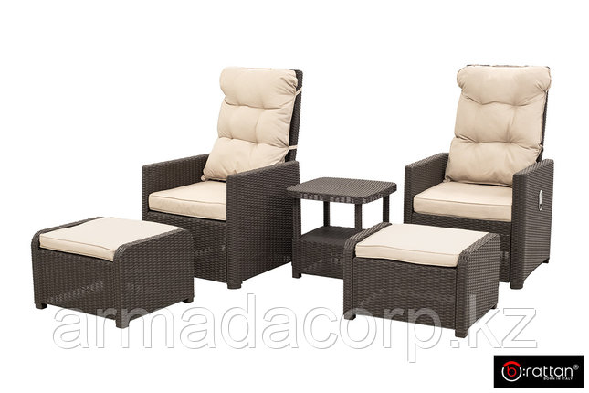Комплект уличной мебели MANCHESTER OTTO SET 2, цвет венге, фото 1