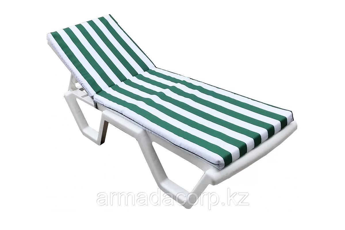 Матрац для шезлонга Tweet бело-зеленый
