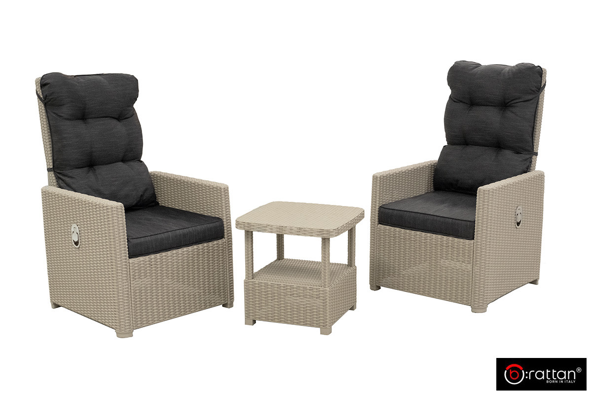B:Rattan Комплект уличной мебели MANCHESTER OTTO SET 2, цвет серый - фото 2 - id-p106528203