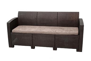 Диван трехместный Arizona, венге (3-х местная подушка)