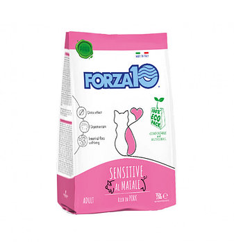 Forza10 Maintenance SENSITIVE MAIALE для кошек с чувствительным пищеварением со свининой, 350гр