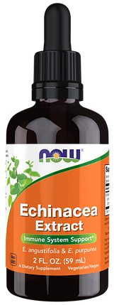 Echinacea Extract, 59 ml, NOW, фото 1