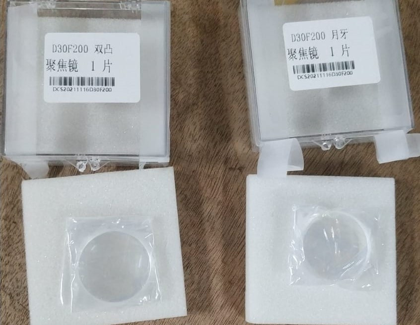 Фокусирующая линза 30D*200FL мм для лазерных станков DCH, фото 1