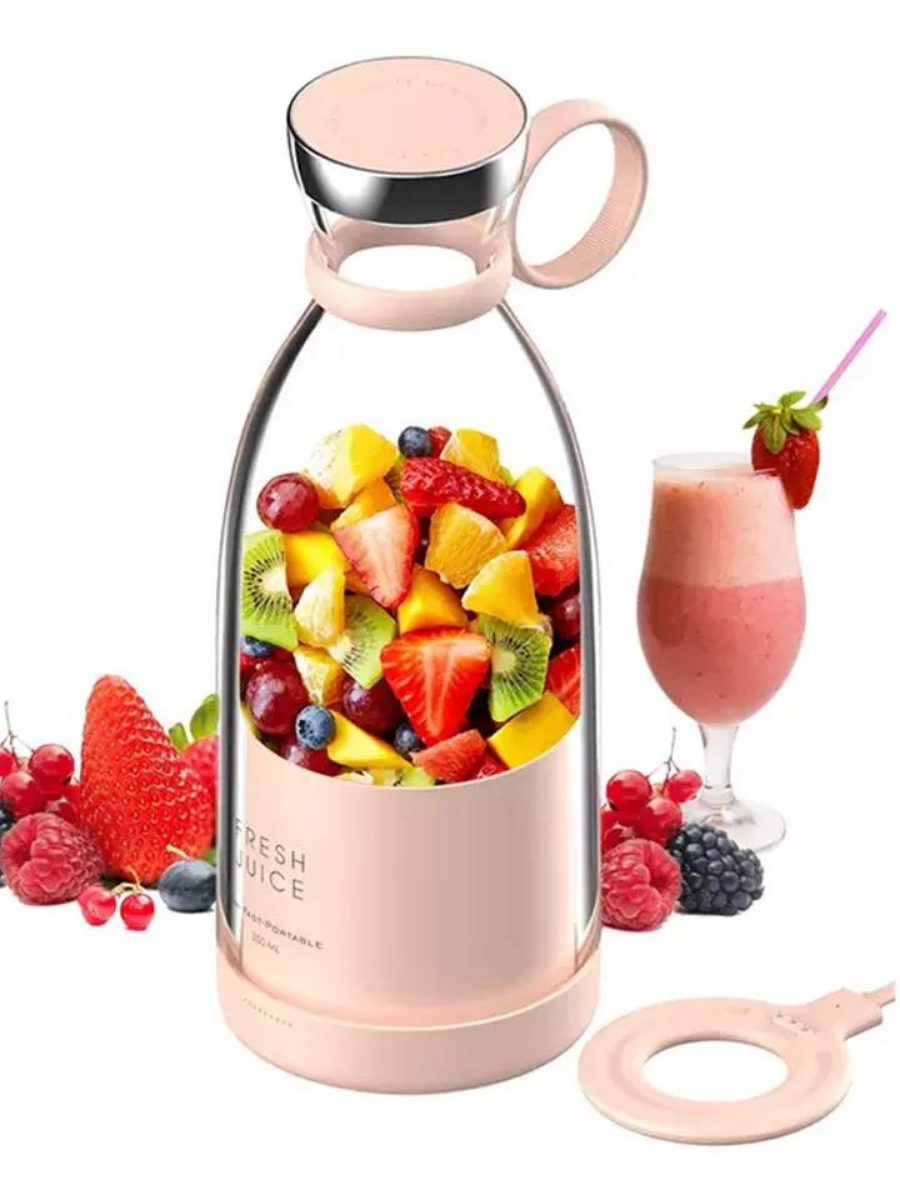 Портативный блендер Fresh Juice (розовый) - фото 7 - id-p106529004