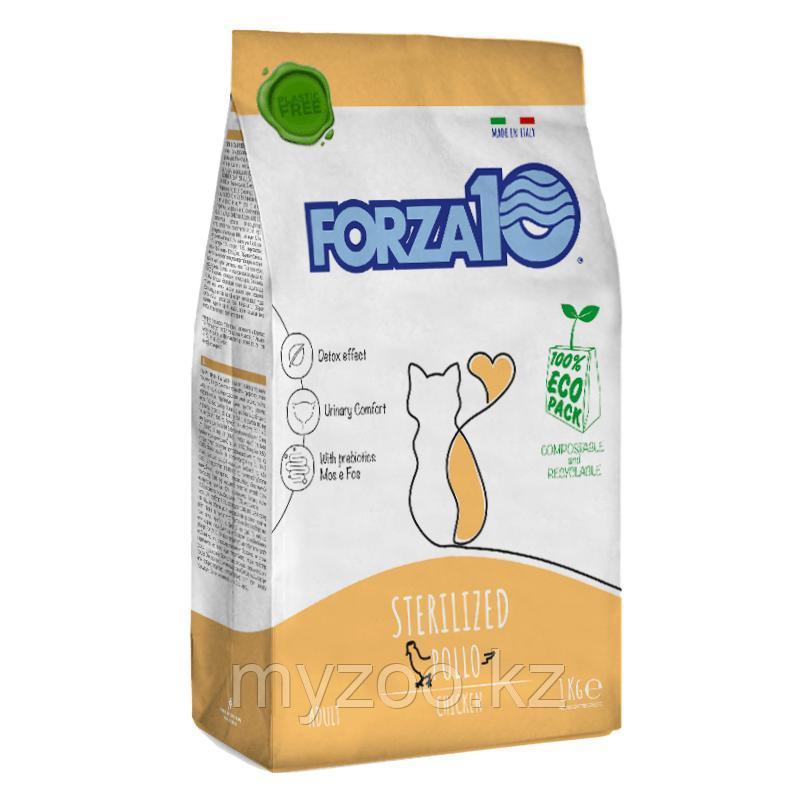 Forza10 Maintenance STERILISED POLLO для стерилизованных кошек с курицей, 1кг. - фото 1 - id-p106528931