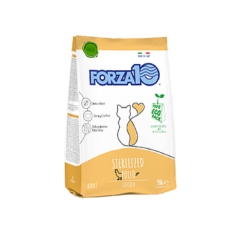 Forza10 Maintenance STERILISED POLLO для стерилизованных кошек с курицей, 350гр