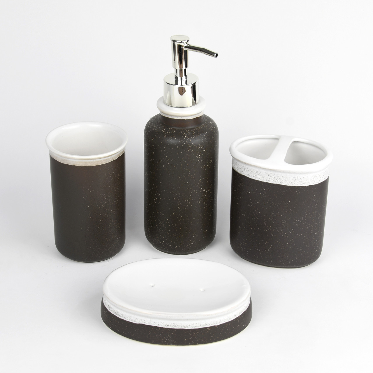 Керамический набор аксессуаров для ванной комнаты 340G0493С Черный