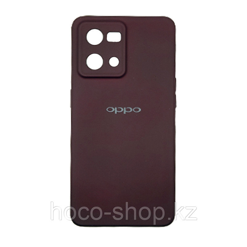 Чехол на Oppo Reno7 4G Original Silicone Case Бордовый - фото 1 - id-p106529204