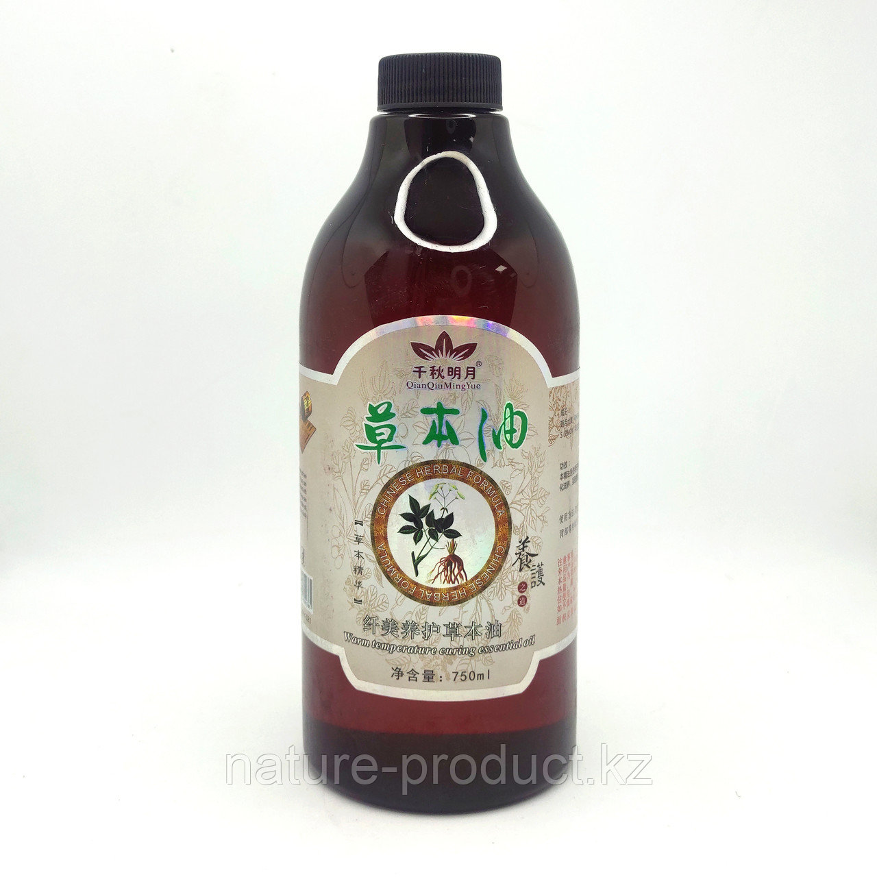 Масло массажное травяное согревающее Qian Qiu Ming Yue 750 ml