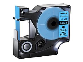Картридж для Dymo S0720560/45016 типа D1, черный текст на синем фоне, 12ммх7м