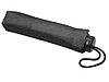 Зонт складной Columbus, механический, 3 сложения, с чехлом, черный, фото 4