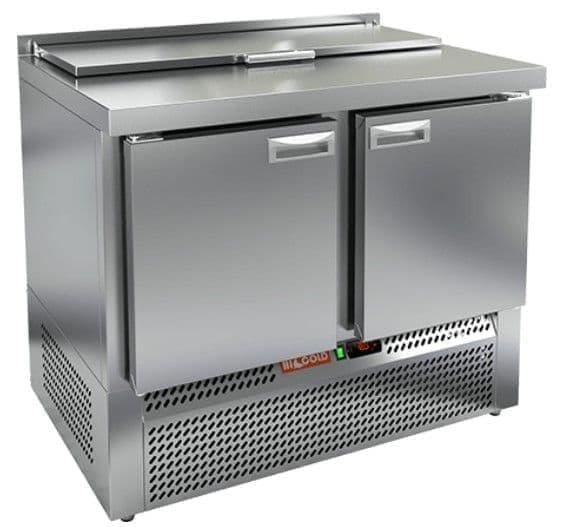 Стол холодильный (саладетта) Hicold SLE1-11GN с крышкой