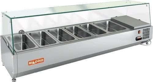 Витрина холодильная для ингредиентов Hicold VRTG 1485 стекло