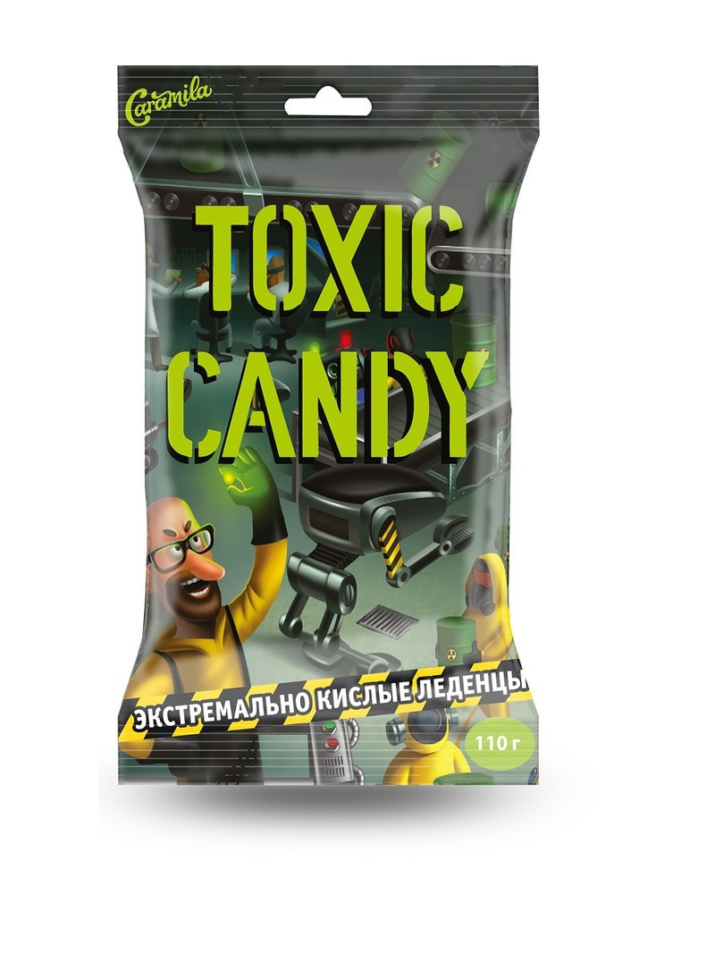 Экстремально кислые леденцы Toxic Candy 110 гр