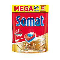 Таблетки для посудомоечных машин Somat Gold, 54шт