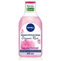 Мицеллярная вода Nivea Organic rose, 400мл