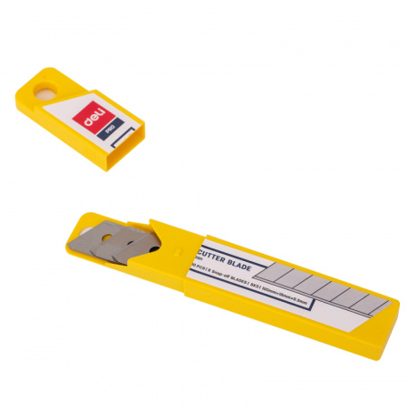 Лезвия запасные DELI для канцелярских ножей, 18 мм (10 шт/упак) - фото 1 - id-p106533155