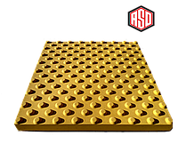 Тактильная плитка с конусообразными рифами из бетона 500*500*50 мм