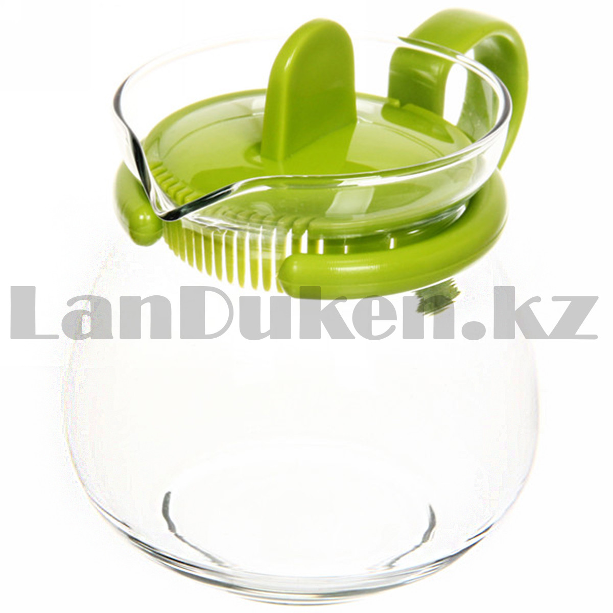 Заварочный чайник Glass tea pot 0.45 л стеклянный зеленый - фото 3 - id-p106534086