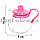 Заварочный чайник Glass tea pot 0.45 л стеклянный розовый, фото 2