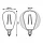 Лампа Gauss Basic Filament ST45 4,5W 470lm 2700К Е14 LED 1/10/50, фото 10
