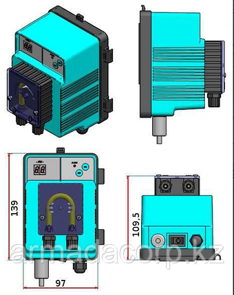 Дозирующий насос MP1-SPEEDY pH (1.8л/ч, 230V), фото 3