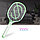 Электрическая мухобойка аккумуляторная с  фонарем TP-308 светло зеленая, фото 3