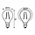 Лампа Gauss Filament Шар 9W 710lm 4100К Е14 LED 1/10/50, фото 6