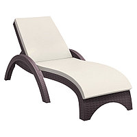 Шезлонг Siesta Contract GS 1009 (Fiji), с матрасом, коричневый