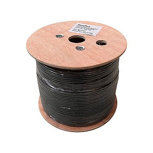 Shelbi Кабель Внешней прокладки F/UTP, кат.5E 4х2х24AWG solid, LDPE, 305м, черный, 0,5