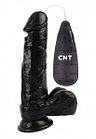 Вибратор CNT 7.8'' Stud Realistic Dildo Black CNT-180101B