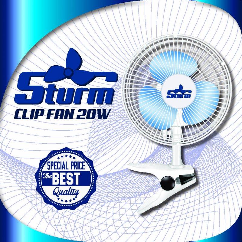 STURM Clip Fan 20W, диаметр 15см (Чехия), фото 1
