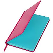 Ежедневник недатированный А5 138х213 мм BRAUBERG "Rainbow" под кожу, 136 л., розовый, фото 4