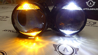 Bi-LED LENS 3.0" 3 in 1 ORION Билед линзы для установки в фару ДХО + Поворотник габарита ближний и дальний