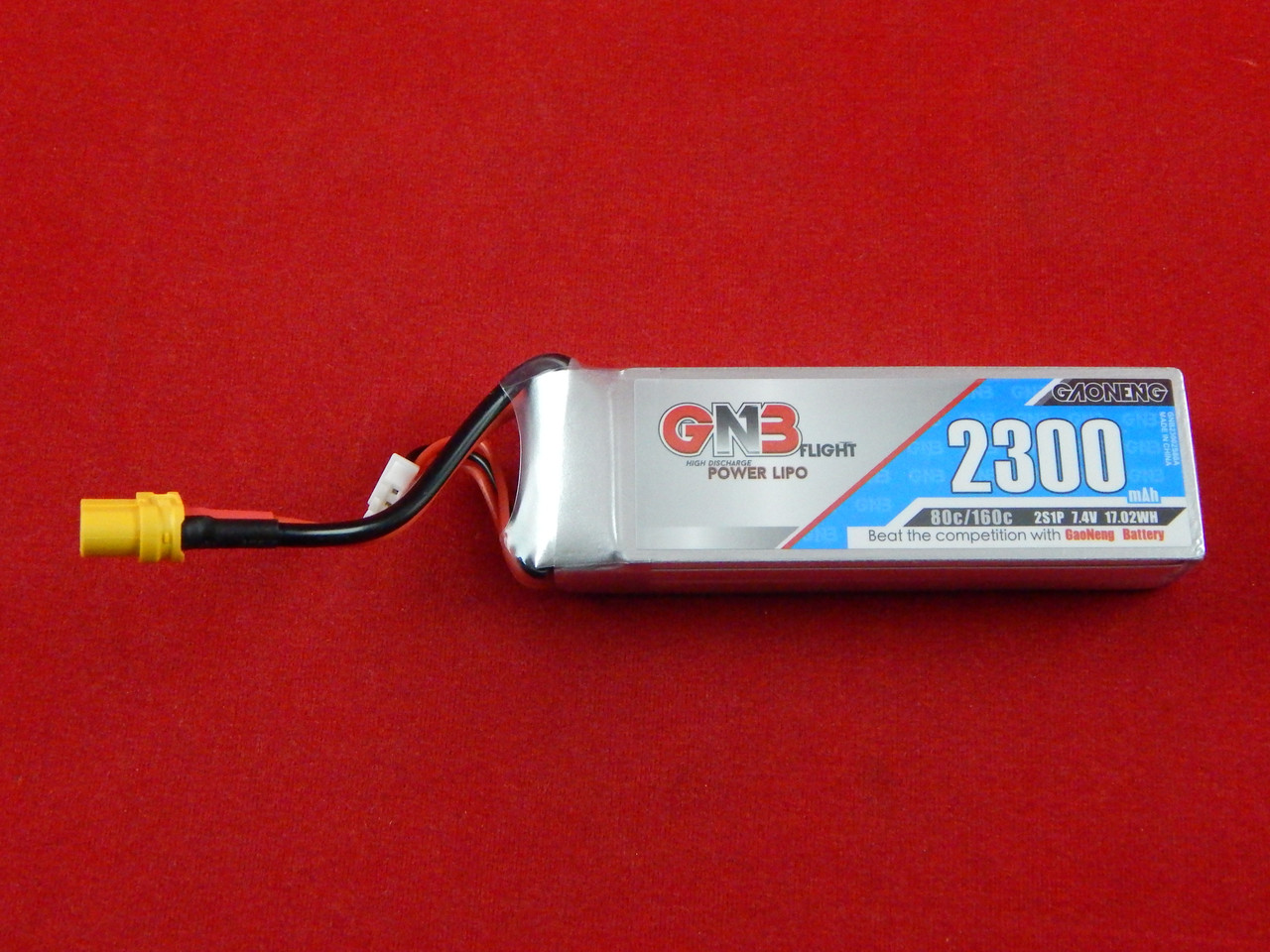 Li-Po батареясы, 7.4V, 2300mAh, 2S, 80C - фото 1 - id-p106550966