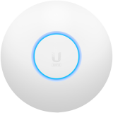 Ubiquiti U6-Lite Wi-Fi 6 Access Point with dual-band 2x2 MIMO in a compact design for low-profile mounting; no