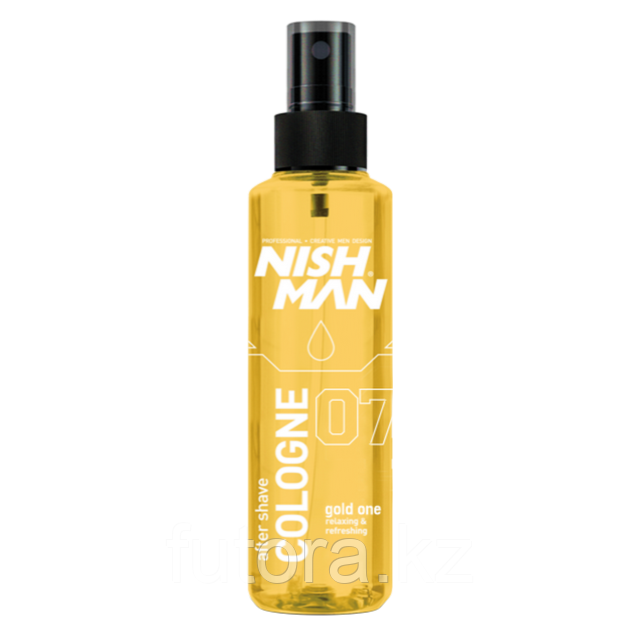 Одеколон после бритья "NISHMAN Cologne - 7 Gold One" для жирной и нормальной кожи.