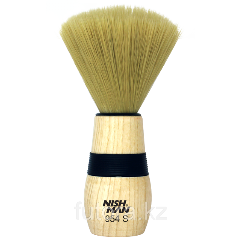 Смётка для волос "NISHMAN Neck Brush - 954S" деревянная.