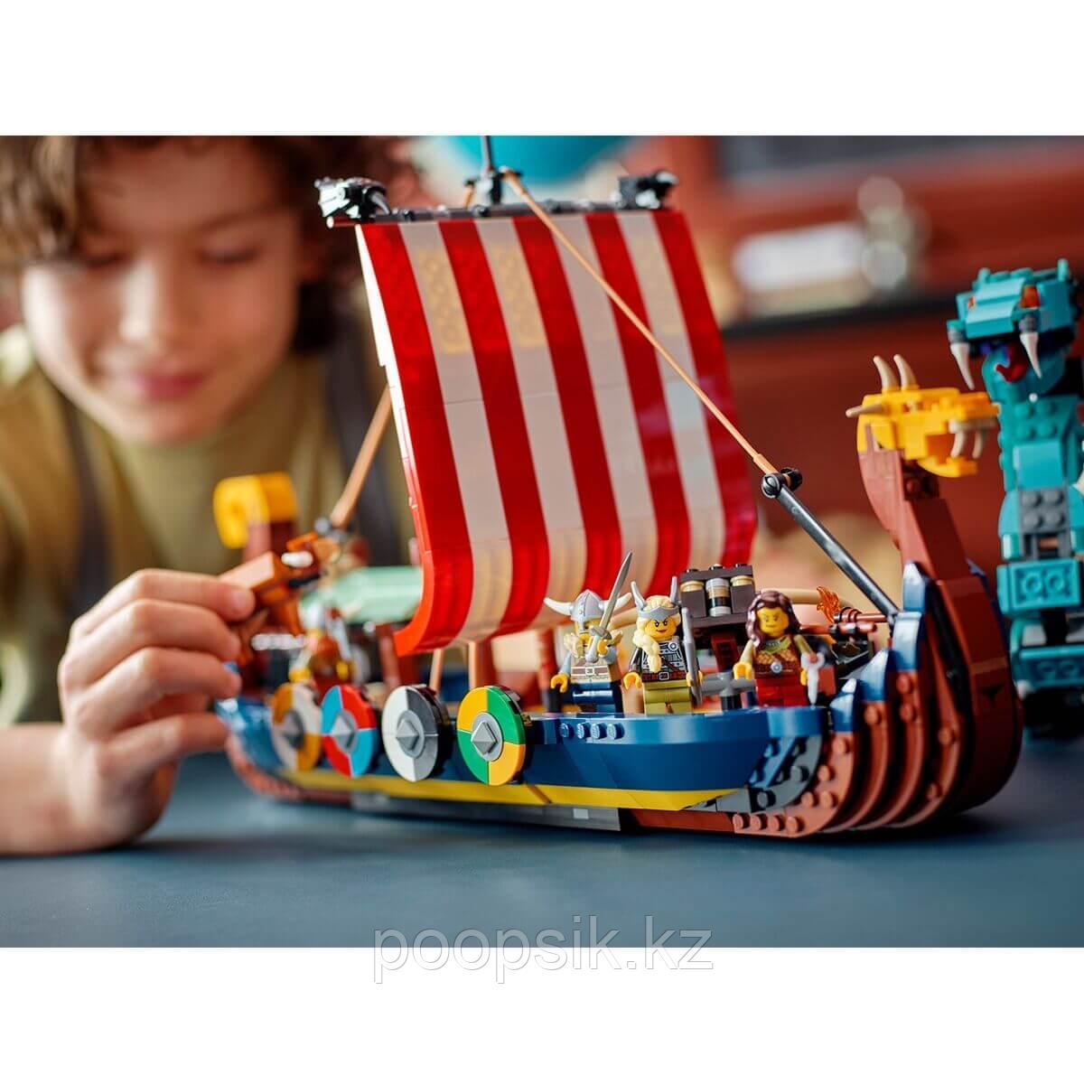 LEGO CREATOR Корабль викингов и Мидгардский змей 31132 - фото 6 - id-p106552300