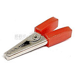 Зажим Крокодил 33 мм (красный + чёрный) комплект для мультиметра и проводов, фото 4