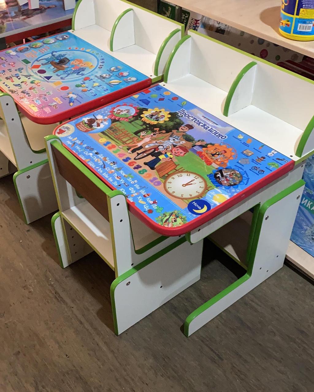 Детский растущий стол и стул Азбука - фото 2 - id-p106553060