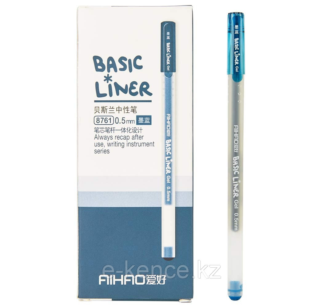 Ручка гелевая линер 0,5мм синяя - фото 1 - id-p106338536