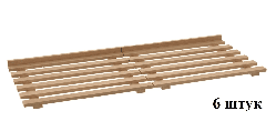 Комплект деревянных полок к Atesy ШЗХ-С-1300.600-02-К натуральный бук