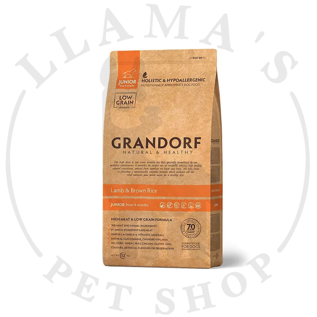 Grandorf Dog Lamb & Rice Junior 12 кг Грандорф сухой корм для юниоров ягнёнок с рисом - фото 1 - id-p106556961