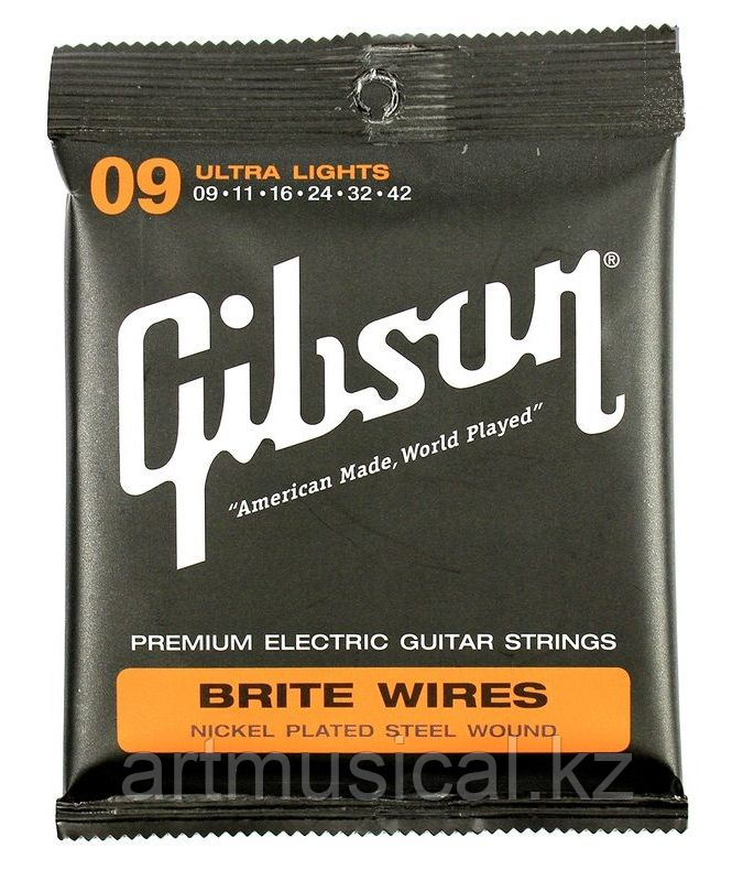 Струны для электрогитары Gibson SEG-700UL Brite Wires 9-42 - фото 1 - id-p106556988