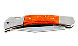 Нож туристический складной STAYER с деревянными вставками, большой (47620-2_z01), фото 2