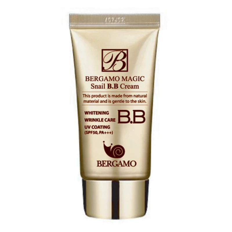 BB-крем Bergamo с муцыном улитки и солнцезащитным фактором Magic Snail BB Cream SPF50 PA+++