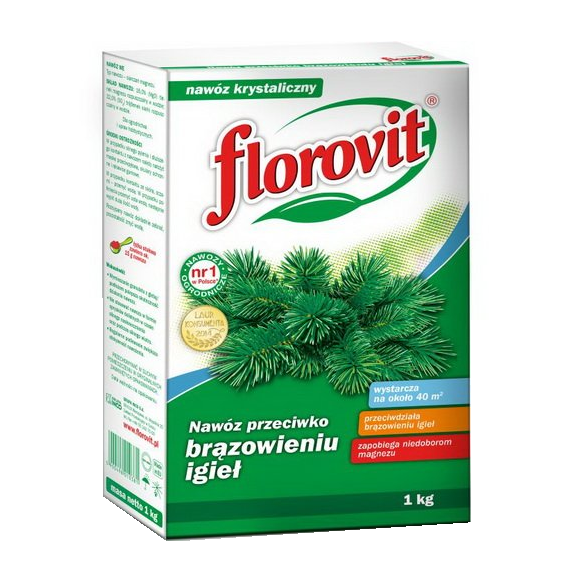 FLOROVIT Минеральное удобрение против побурения хвои, 1кг(коробка)